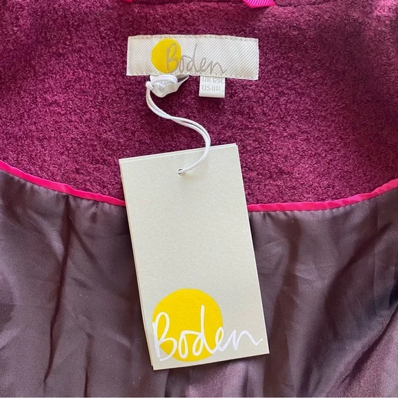 Boden Hengrave Coat Black NWT 8 - Picture 8 of 15